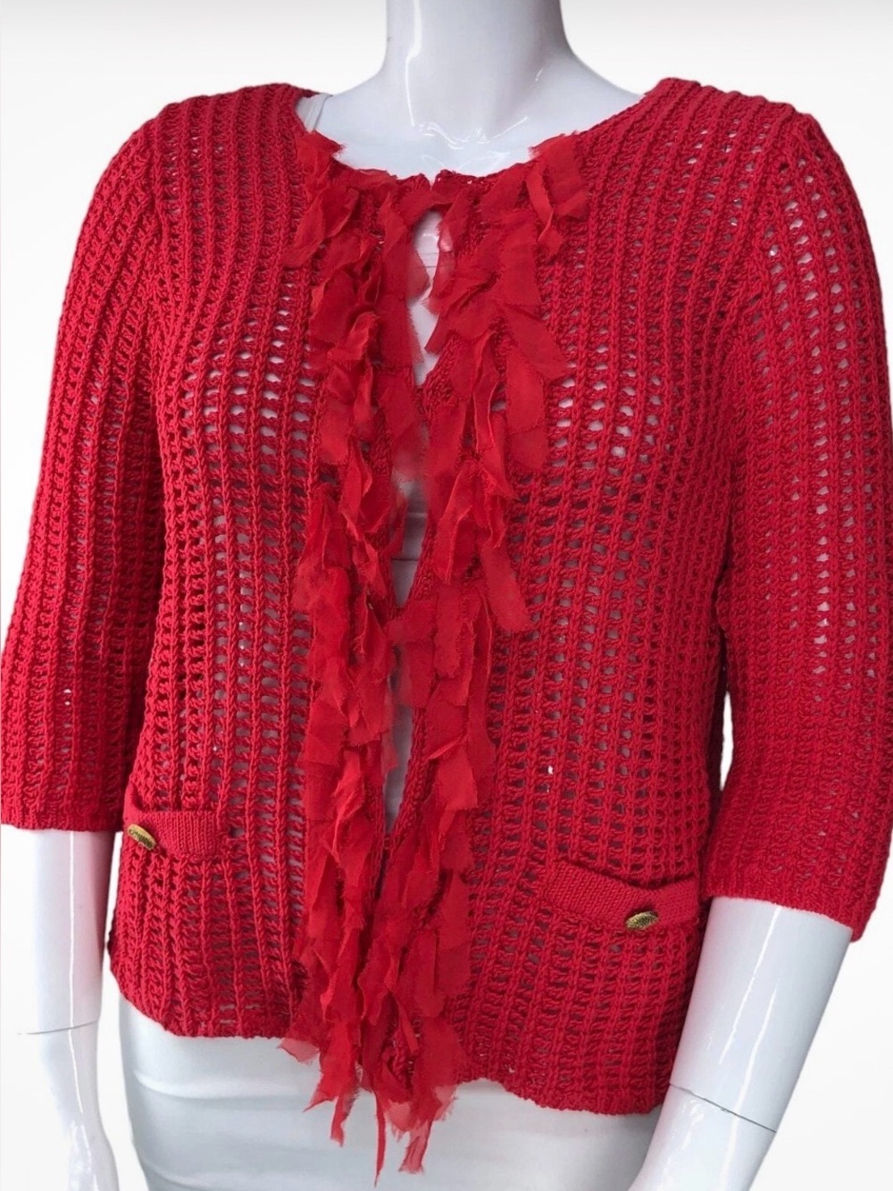 97. NWT WOMENS CHICO’S 1/M DETAIL SWEATER